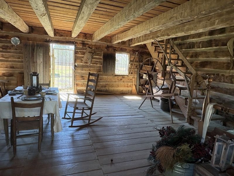 Inside the farmhouse, the view is of the right half of the farmhouse.. Click for full size. Inside the farmhouse, the view is of the right half of the farmhouse. image. Click for full size.