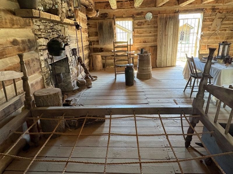 Inside the farmhouse, the view is of the left half of the farmhouse.. Click for full size. Inside the farmhouse, the view is of the left half of the farmhouse. image. Click for full size.