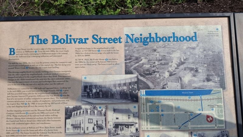 The Bolivar Street Neighborhood Marker. Click for full size. The Bolivar Street Neighborhood Marker image. Click for full size.