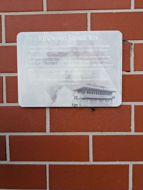 Ringwood Signal Box Marker image. Click for full size.