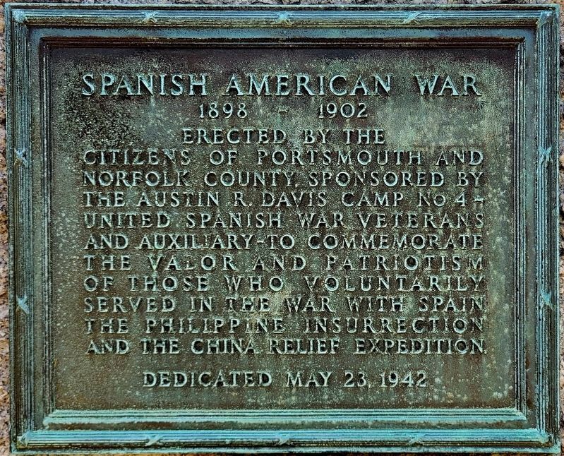 Spanish-American War 1898-1902 Marker image. Click for full size.