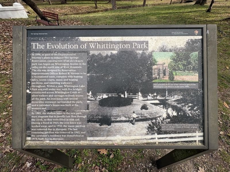 The Evolution of Whittington Park Marker image. Click for full size.