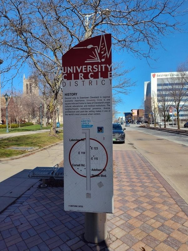 University Circle District Marker image. Click for full size.