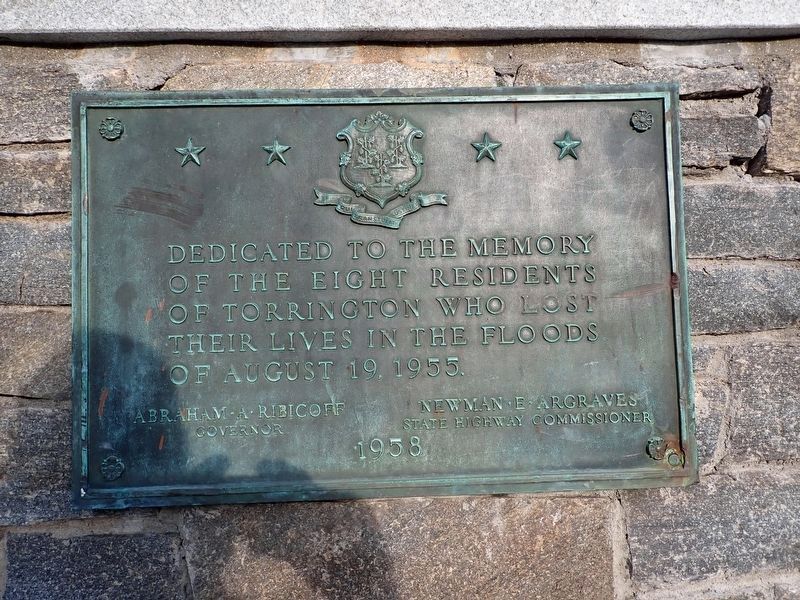 1955 Floods Memorial Marker image. Click for full size.