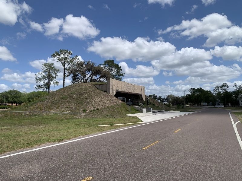 Brooksville Army Airfield Gunnery Backstop Marker. Click for full size. Brooksville Army Airfield Gunnery Backstop Marker image. Click for full size.