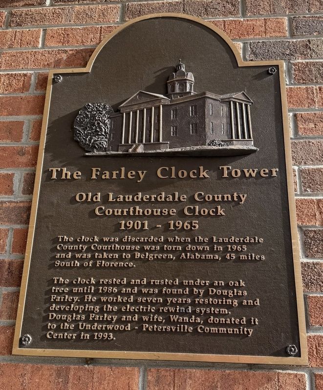 The Farley Clock Tower Marker image. Click for full size.