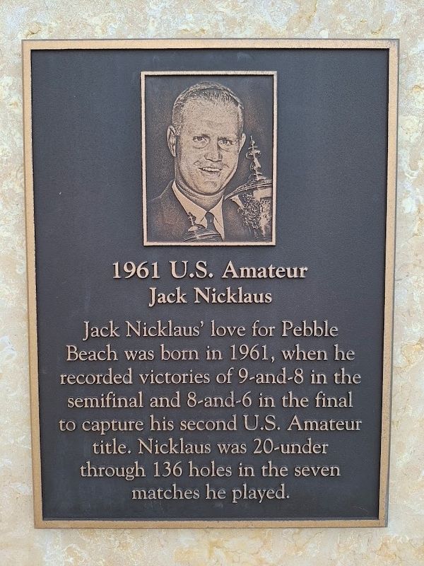 Jack Nicklaus Marker. Click for full size. Jack Nicklaus Marker image. Click for full size.