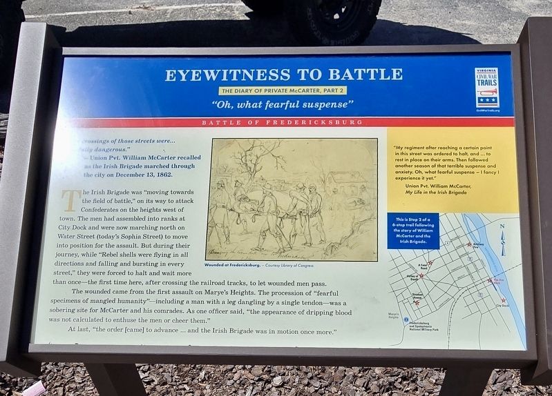 Eyewitness to Battle Marker. Click for full size. Eyewitness to Battle Marker image. Click for full size.