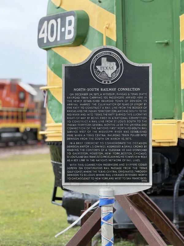 North-South Railway Connection Marker image. Click for full size.