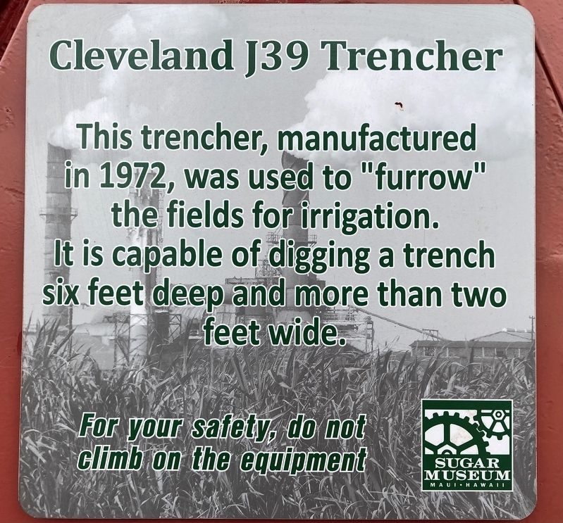 Cleveland J39 Trencher Marker. Click for full size. Cleveland J39 Trencher Marker image. Click for full size.