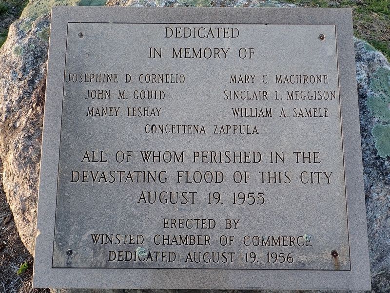 Flood of 1955 Marker image. Click for full size.