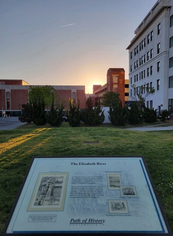 The Elizabeth River Marker. Click for full size. The Elizabeth River Marker image. Click for full size.