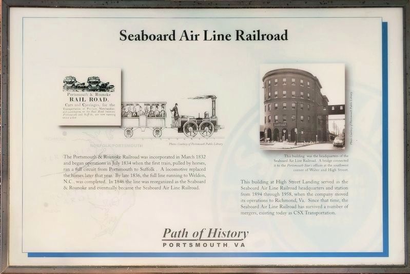 Seaboard Air Line Railroad Marker. Click for full size. Seaboard Air Line Railroad Marker image. Click for full size.