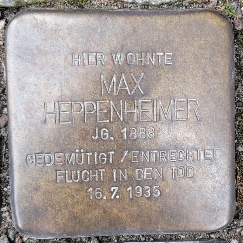 Max Heppenheimer Marker. Click for full size. Max Heppenheimer Marker image. Click for full size.