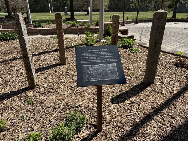 Concrete Fence Posts Marker image. Click for full size.