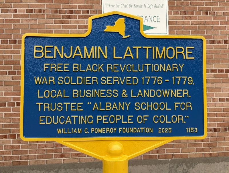 Benjamin Lattimore Marker. Click for full size. Benjamin Lattimore Marker image. Click for full size.
