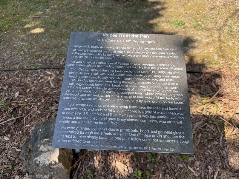 Pvt. A.J. Cone, Co. I 18th Georgia Infantry Marker image. Click for full size.