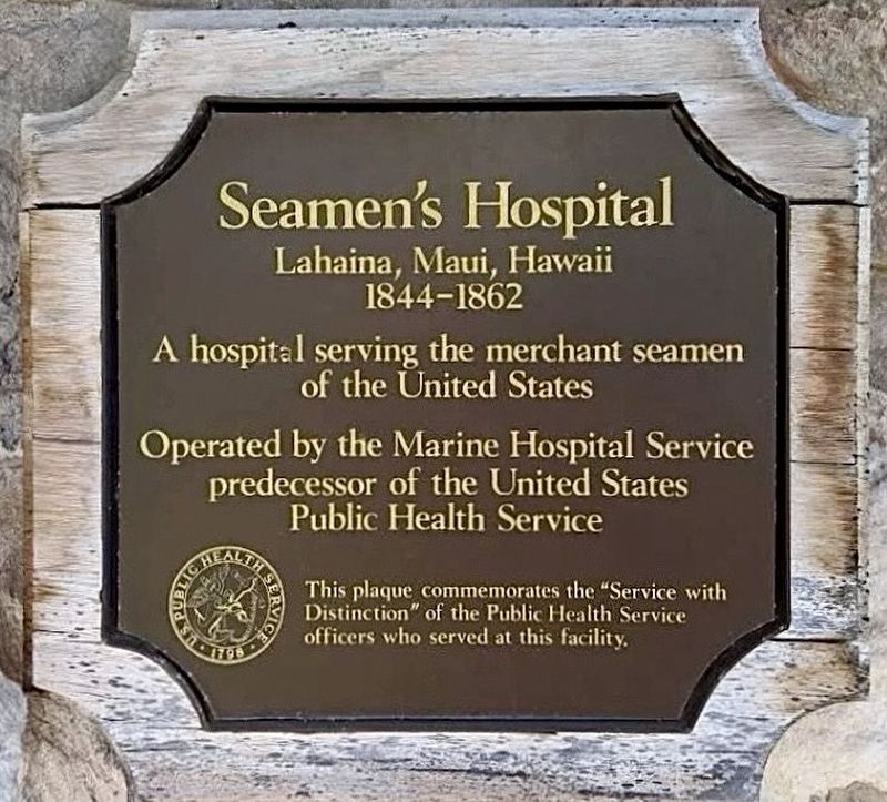 Seamen's House & Hospital Marker. Click for full size. Seamen's House & Hospital Marker image. Click for full size.