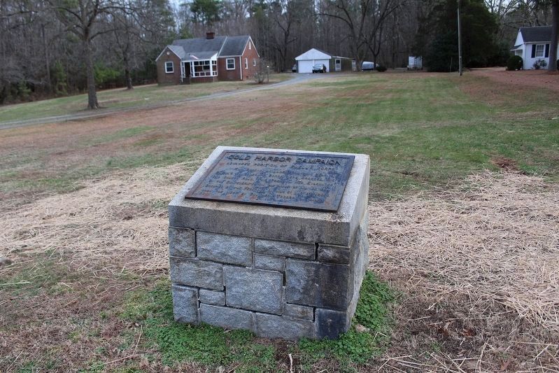 Cold Harbor Campaign Marker. Click for full size. Cold Harbor Campaign Marker image. Click for full size.