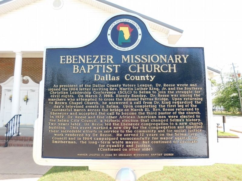 Ebenezer Missionary Baptist Church Marker. Click for full size. Ebenezer Missionary Baptist Church Marker image. Click for full size.