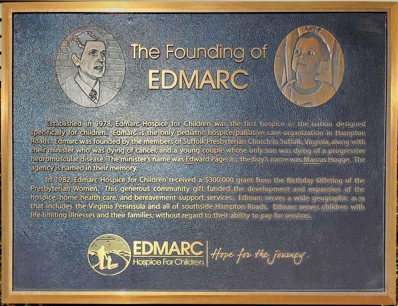 The Founding of Edmarc Marker. Click for full size. The Founding of Edmarc Marker image. Click for full size.