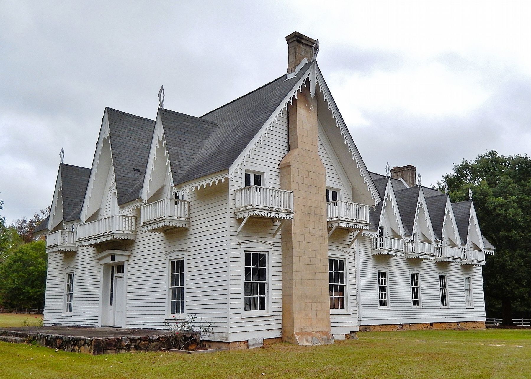 Spring Villa (<i>southwest elevation</i>). Click for full size. Spring Villa (<i>southwest elevation</i>) image. Click for full size.