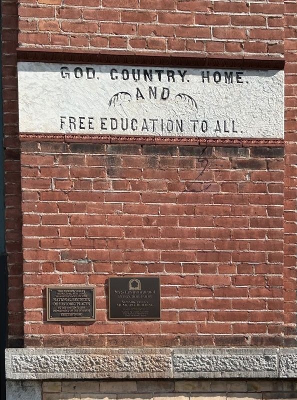 Newark Valley Municipal Building Marker image. Click for full size.