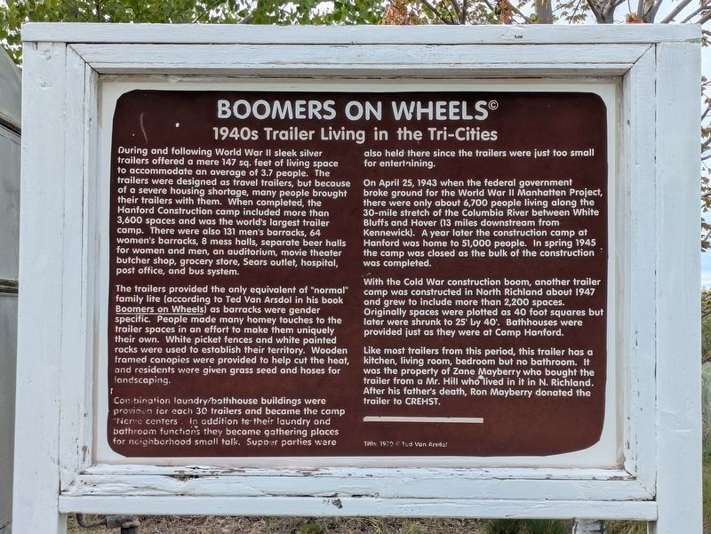 Boomers On Wheels<small> ©</small> Marker. Click for full size. Boomers On Wheels<small> ©</small> Marker image. Click for full size.
