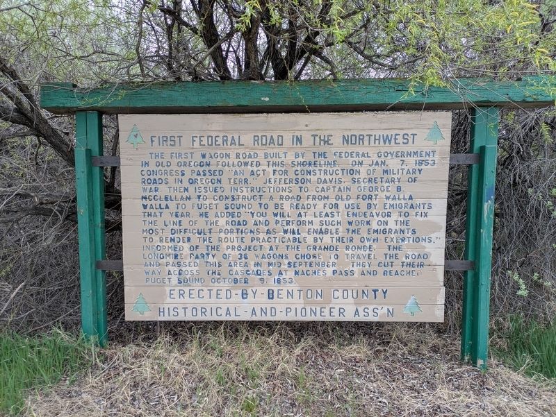 First Federal Road in the Northwest Marker image. Click for full size.