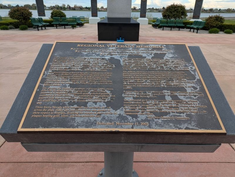 Regional Veterans Memorial Marker image. Click for full size.