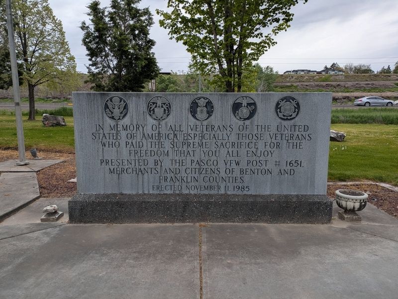 V.F.W. Veterans Memorial Marker. Click for full size. V.F.W. Veterans Memorial Marker image. Click for full size.