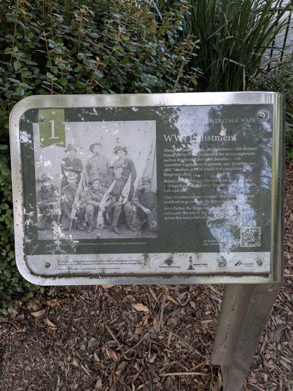 WWI Enlistment Marker image. Click for full size.