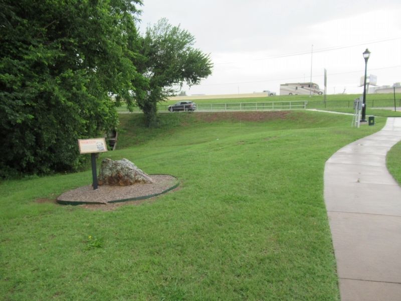 Yukon Facts Marker looking south toward Holly Avenue. Click for full size. Yukon Facts Marker looking south toward Holly Avenue image. Click for full size.