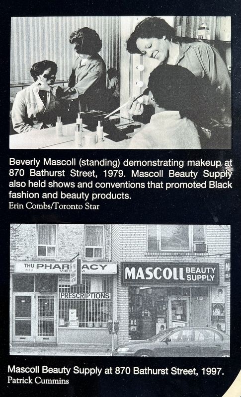 Beverly Mascoll marker photos and captions detail (right) image. Click for full size.