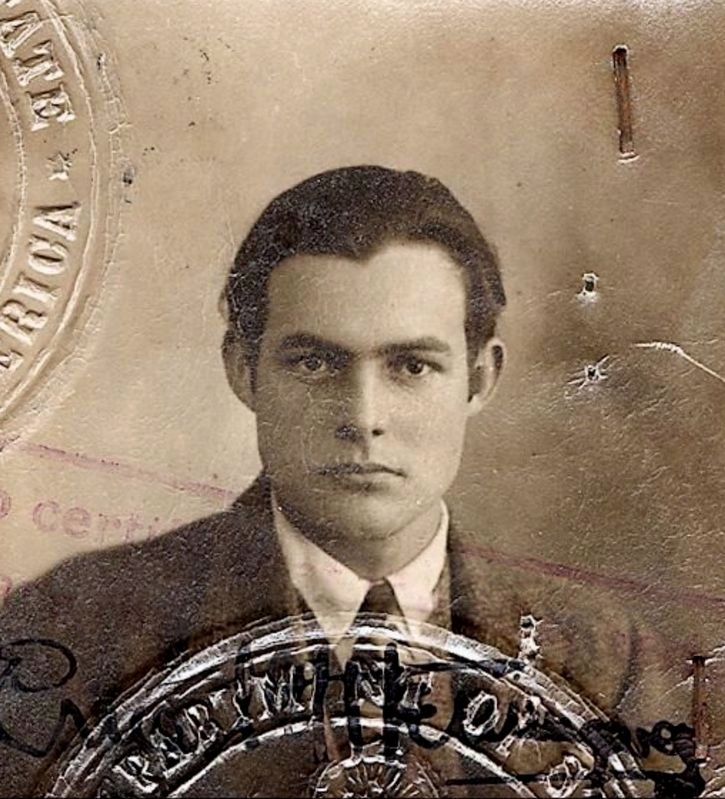 Ernest Hemingway, 1923 image. Click for full size.