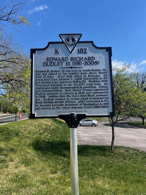 Edward Richard Dudley III (1911-2005) Marker. Click for full size. Edward Richard Dudley III (1911-2005) Marker image. Click for full size.