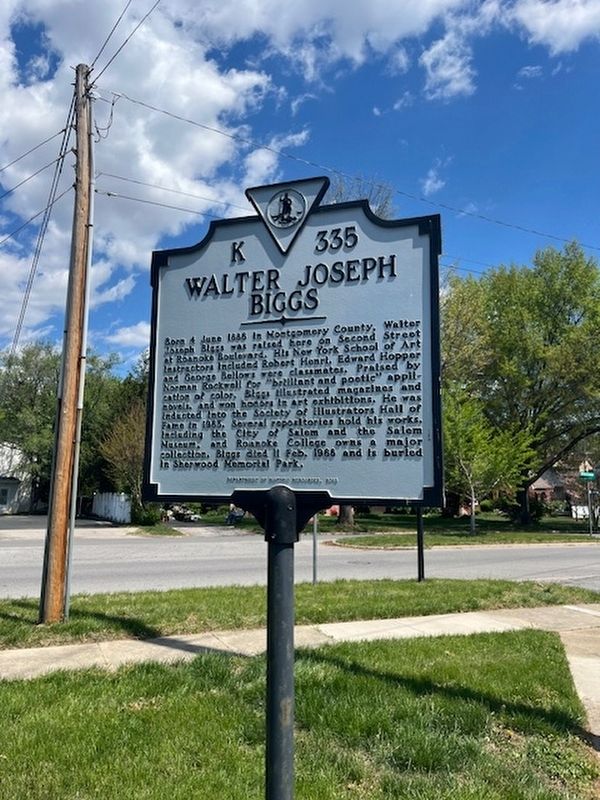 Walter Joseph Biggs Marker image. Click for full size.