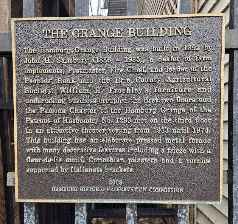 The Grange Building Marker. Click for full size. The Grange Building Marker image. Click for full size.