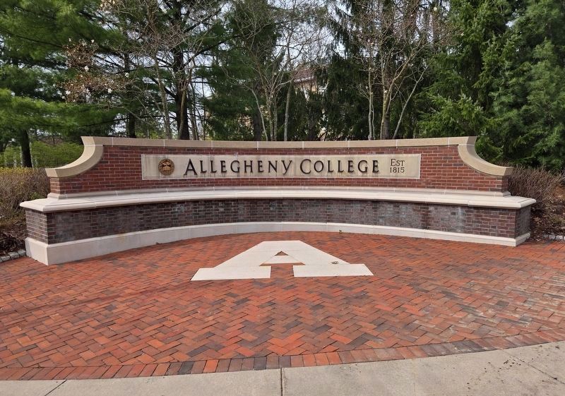 Allegheny College Campus Sign. Click for full size. Allegheny College Campus Sign image. Click for full size.