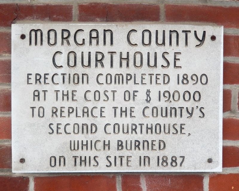 Morgan County Courthouse Marker image. Click for full size.
