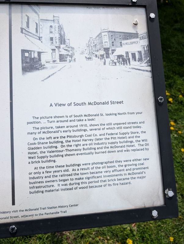 A View of South McDonald Street Marker. Click for full size. A View of South McDonald Street Marker image. Click for full size.