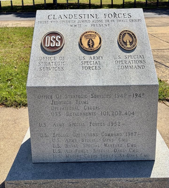 Clandestine Forces Marker image. Click for full size.
