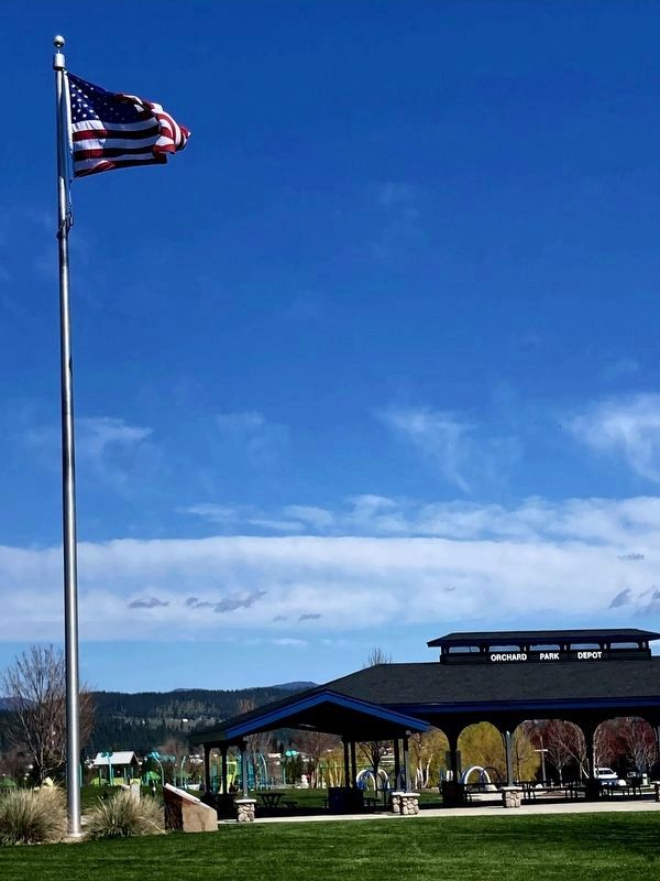 Near the Orchard Park Pavillion/Picnic Shelter image. Click for full size.