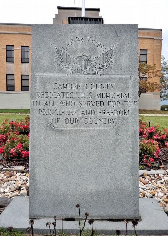 Camden County Veterans Memorial. Click for full size. Camden County Veterans Memorial image. Click for full size.