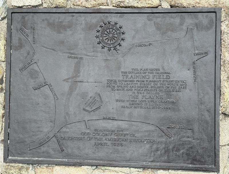Hingham Town Center Training Field Marker. Click for full size. Hingham Town Center Training Field Marker image. Click for full size.