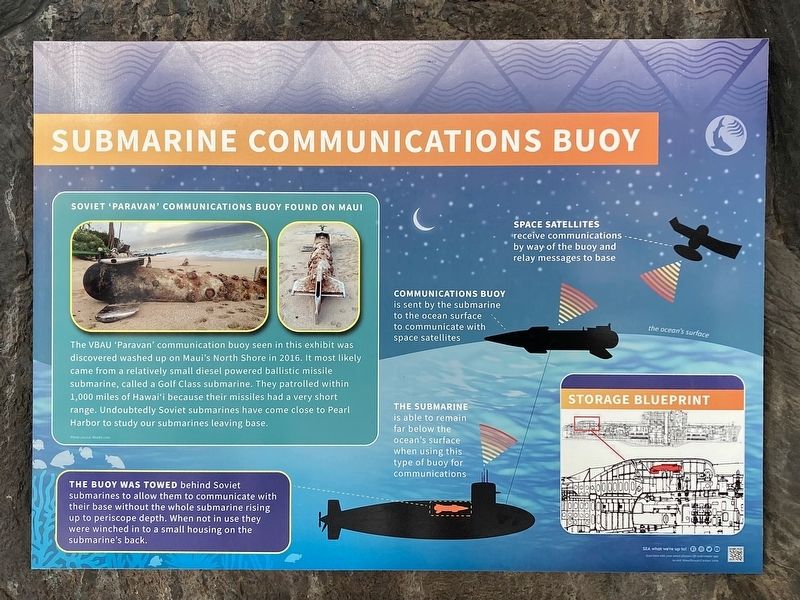 Submarine Communications Buoy Marker. Click for full size. Submarine Communications Buoy Marker image. Click for full size.