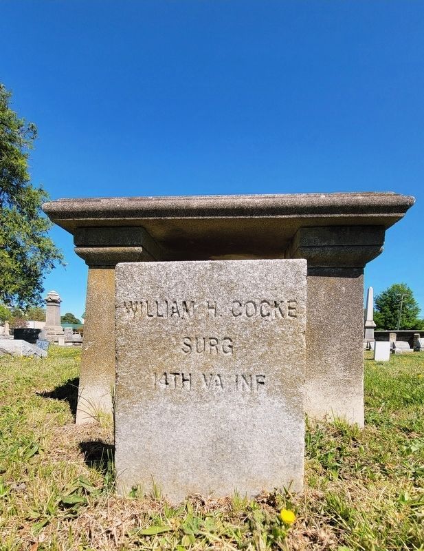 Dr. Cocke's grave. Click for full size. Dr. Cocke's grave image. Click for full size.
