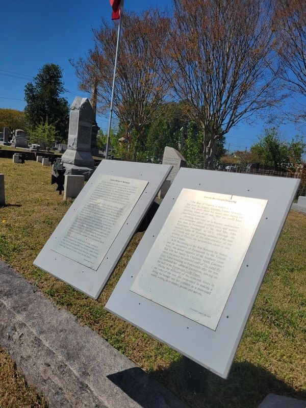 Fannie Murdaugh Downing Marker. Click for full size. Fannie Murdaugh Downing Marker image. Click for full size.