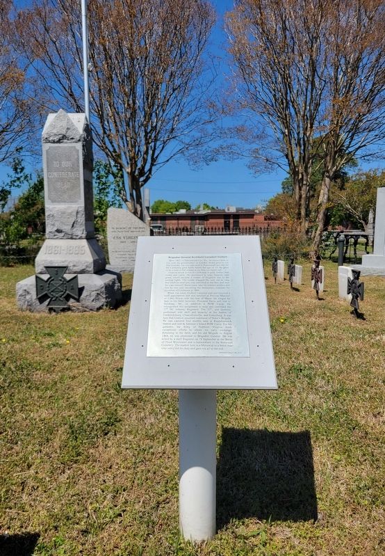 Brigadier General Archibald Campbell Godwin Marker. Click for full size. Brigadier General Archibald Campbell Godwin Marker image. Click for full size.