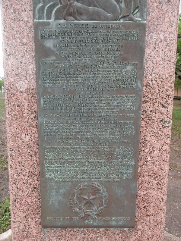 San Patricio de Hibernia Marker. Click for full size. San Patricio de Hibernia Marker image. Click for full size.